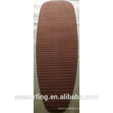 2015 coffee color pad single section sqaure texture traction pad/deck pad